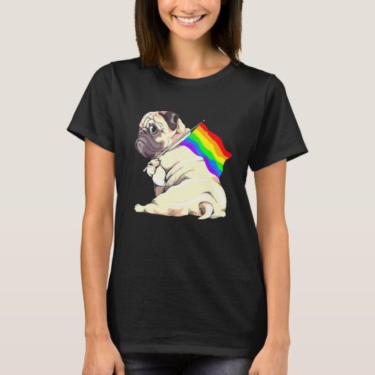 T-shirt L'Amour Est Amour Lgbt Drapeau Gay pride Rainbow L (Devant)