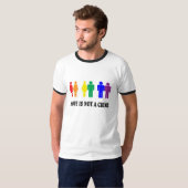 T-shirt L'amour est amour, pas un crime. LGBT (Devant entier)