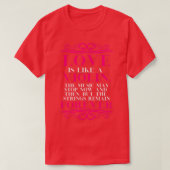 T-shirt L'amour est comme un violon (Design devant)