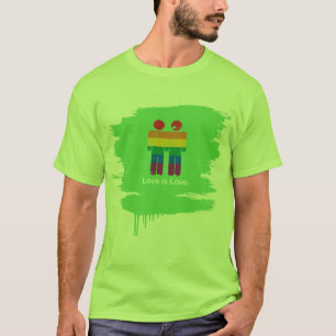 T-SHIRT L'AMOUR EST COUPLE D'HOMOSEXUEL D'AMOUR