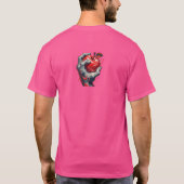 T-shirt L'amour est dans la Squeeze : Pomme rouge inspirée (Dos)