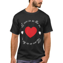 L'amour est dans l'air cœur rouge