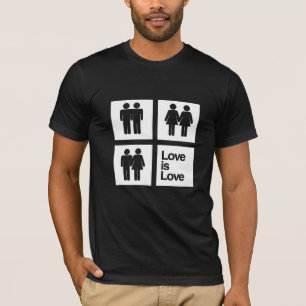 T-shirt L'amour est des blocs d'amour