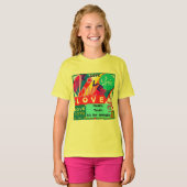 T-shirt L'amour est la réponse Jumble (Devant entier)