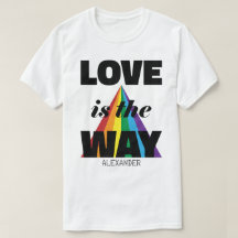L'amour est la voie Black Rainbow Nom Personnalisé