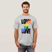 T-SHIRT L'AMOUR EST L'AMOUR (Devant entier)