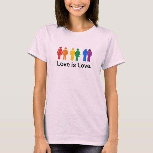 T-shirt L'amour est l'amour (Devant)