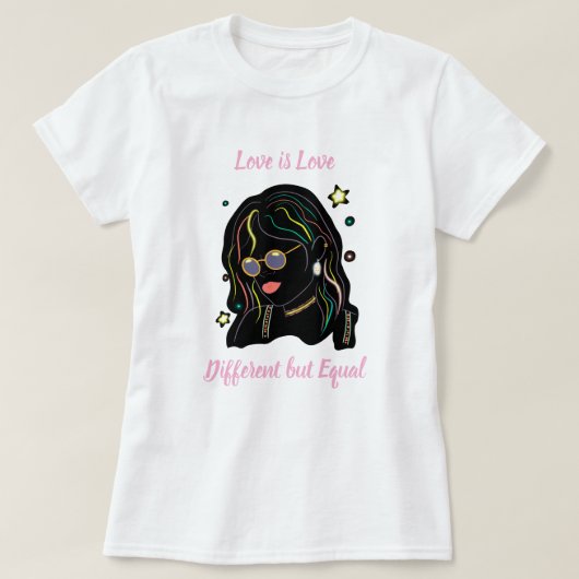 T-shirt L'amour est l'amour (Design devant)