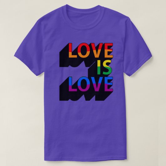 T-shirt L'amour est l'amour (Design devant)