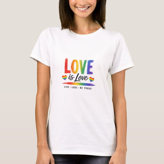 T-shirt L'amour est l'amour (Devant)