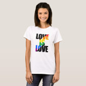 T-SHIRT L'AMOUR EST L'AMOUR (Devant entier)