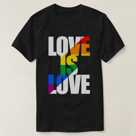 T-shirt L'amour est l'amour (Design devant)