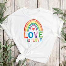"L'amour est l'amour" Couleurs vives Arc-en-ciel F