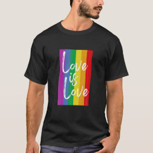 T-shirt L'Amour Est L'Amour Lesbienne Gay Pride Bisexuelle