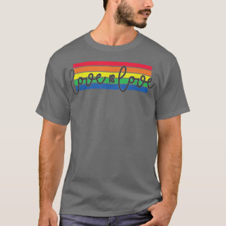 T-shirt L'Amour Est L'Amour LGBT Coeur LGBT Soutien Amateu