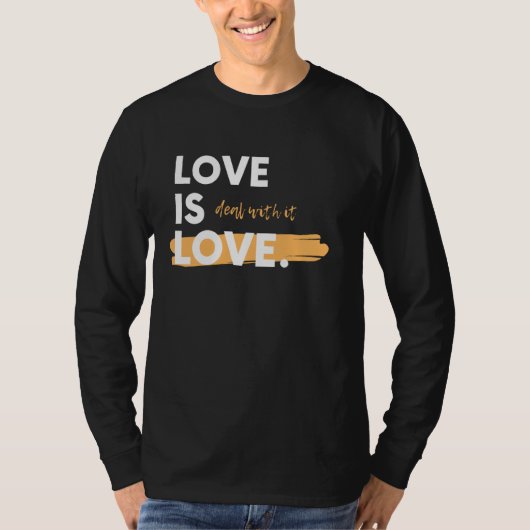 T-shirt L'Amour Est L'Amour. Traite-Le. Ide sarcastique de (Devant)
