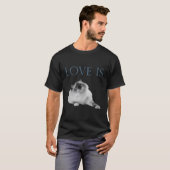 T-shirt L'Amour Est Le Chat De Ragdoll (Devant entier)