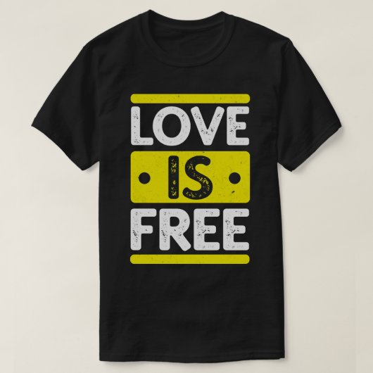 T-shirt L'amour est libre (Design devant)