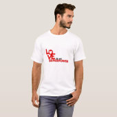 T-shirt L'amour est ma superpuissance (Devant entier)