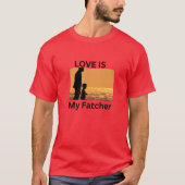 T-shirt L'amour est mon gros-porteur un cadeau parfait pou (Devant)