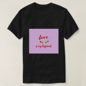 T-shirt L'amour est mon mot-clé Pad Souris Pad (Design devant)