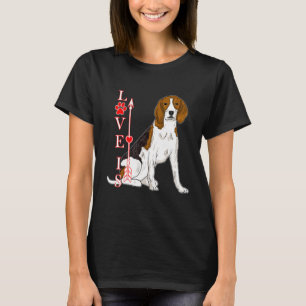 T-shirt L'Amour Est Un Chien Beagle Chien Cute Chiens Empr