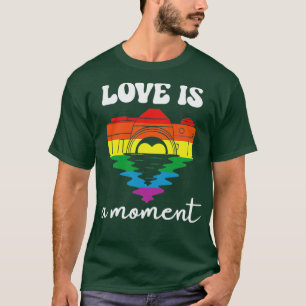 T-shirt L'amour est un moment Camera LGBT
