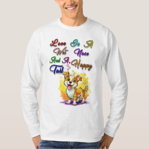 T-shirt L'Amour Est Un Nez Humide Et Une Bonne Queue