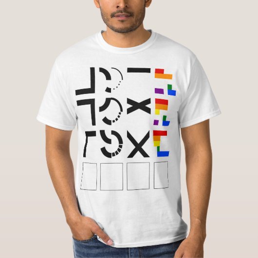 T-shirt L'AMOUR est un puzzle simple (Devant)