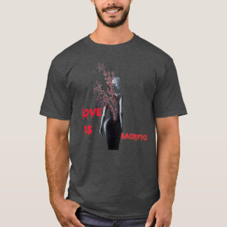 T-shirt L'amour est un sacrifice rétro