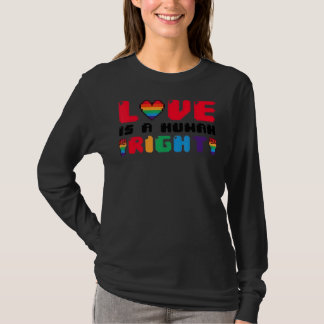 T-shirt L'Amour Est Une Fierté Gay Gay Pride Pour Les Droi