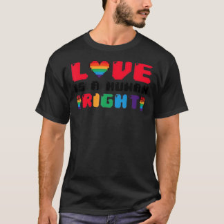 T-shirt L'Amour Est Une Fierté Gay Gay Pride Pour Les Droi