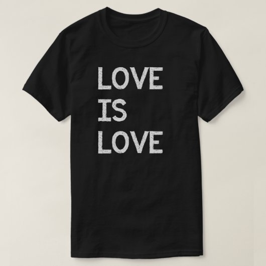 T-shirt L'amour est une fierté LGBTQ (Design devant)
