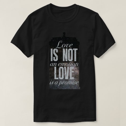 T-shirt L'amour est une promesse (Design devant)
