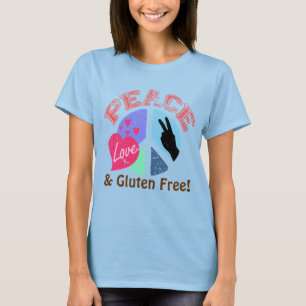 T-shirt L'amour et le gluten de paix libèrent