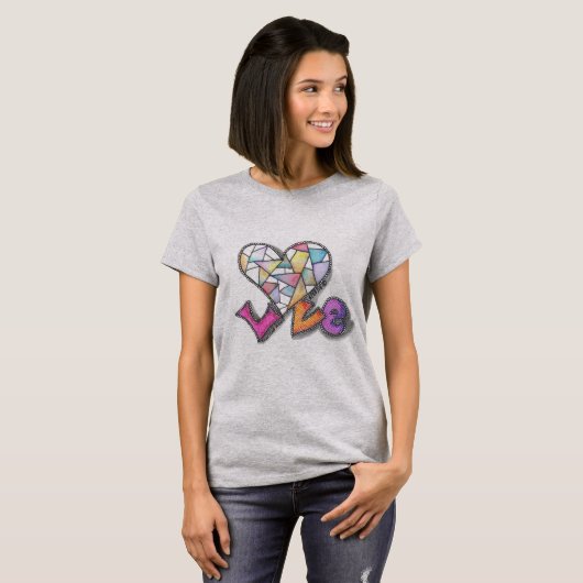T-shirt L'amour fait du coeur (Devant entier)