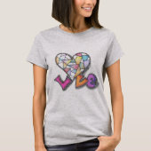 T-shirt L'amour fait du coeur (Devant)