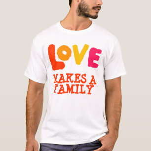 T-shirt L'amour fait une famille, cadeaux d'adoption