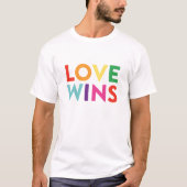 T-shirt L'amour gagne (Devant)