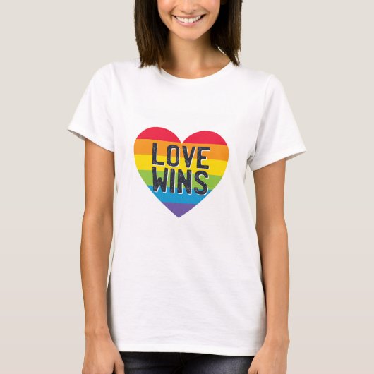 T-shirt L'amour gagne (Devant)