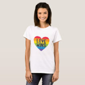 T-shirt L'amour gagne (Devant entier)