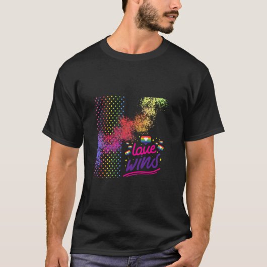 T-shirt L'amour gagne ! (Devant)
