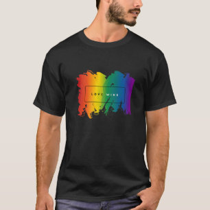 T-shirt L'amour gagne la LGBT Pride Drapeau L'égalité des