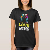T-shirt L'amour gagne les oiseaux (Devant)