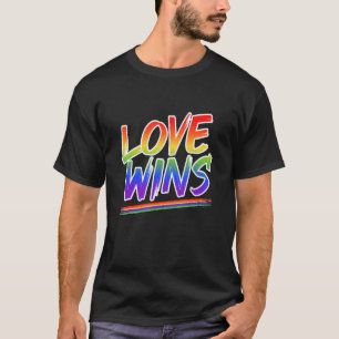T-shirt L'amour gagne Lgbt Drapeau et Fierté Diversité arc