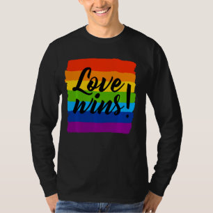 T-shirt L'amour gagne Lgbt Rainbow Pride