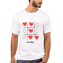L'amour gagne Tic Tac Toe Design