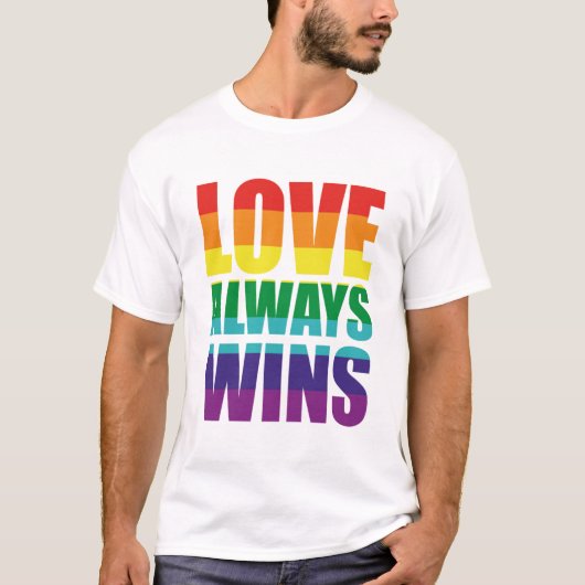 T-shirt L'amour gagne toujours (Devant)