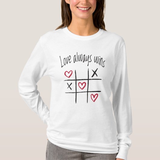 T-shirt L'amour gagne toujours (Devant)