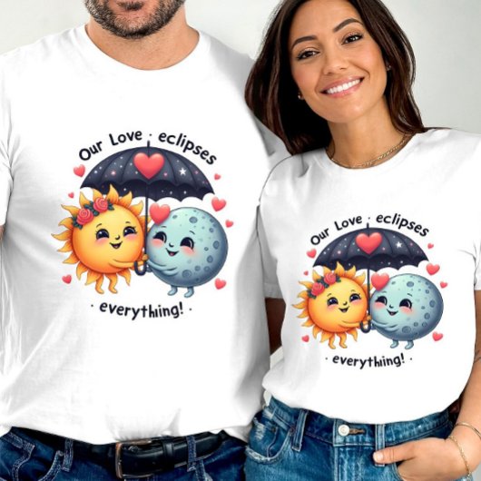 T-shirt L'amour mignon Éclipse Tout Adorable